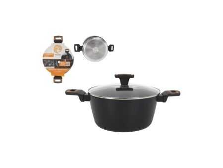 Garnek z Pokrywką MasterChef 24 cm 2,5 mm (4 Sztuk)