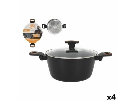 Garnek z Pokrywką MasterChef 28 cm 2,5 mm (4 Sztuk)