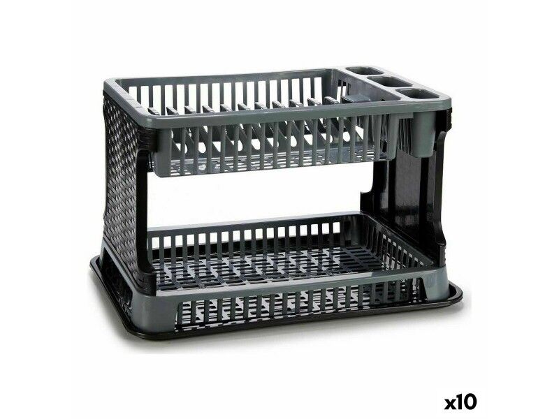 Ociekacz Szary Plastikowy 44,5 x 30,3 x 27 cm (10 Sztuk)