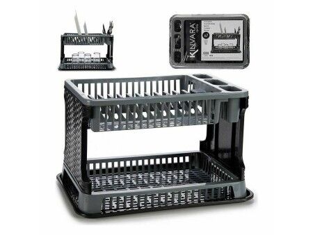 Ociekacz Szary Plastikowy 44,5 x 30,3 x 27 cm (10 Sztuk)