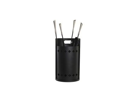 Przybory kominkowe DKD Home Decor Stal nierdzewna Stal (4 Części)