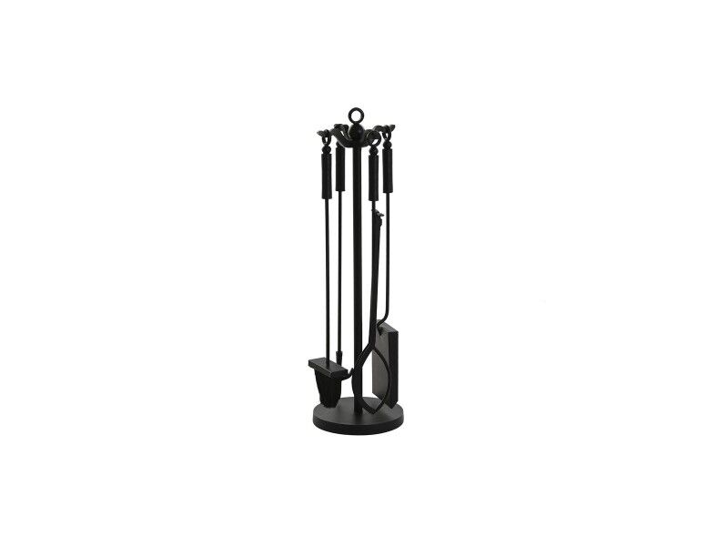 Przybory kominkowe DKD Home Decor Stal (19 x 19 x 70 cm)