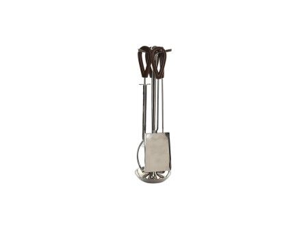 Przybory kominkowe DKD Home Decor Stal nierdzewna Aluminium (15 x 15 x 62 cm)