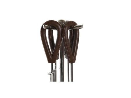 Przybory kominkowe DKD Home Decor Stal nierdzewna Aluminium (15 x 15 x 62 cm)