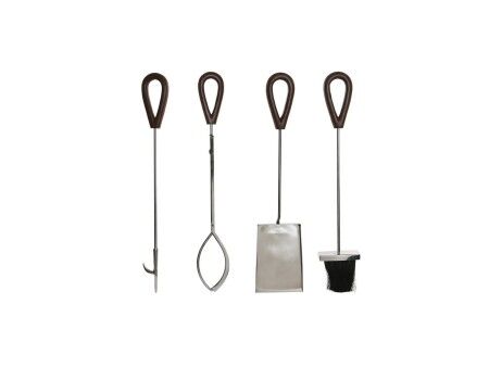 Przybory kominkowe DKD Home Decor Stal nierdzewna Aluminium (15 x 15 x 62 cm)