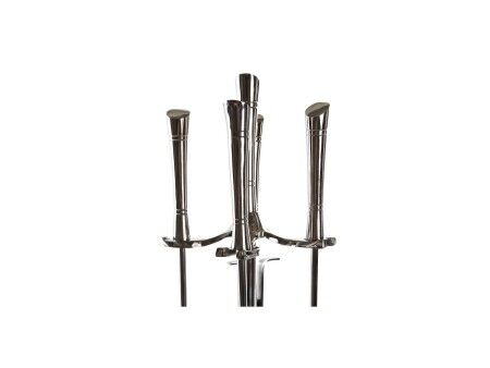 Przybory kominkowe DKD Home Decor Stal nierdzewna Aluminium (20 x 20 x 78 cm)
