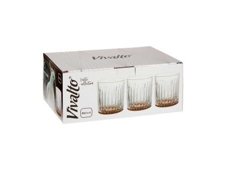 szklanka/kieliszek Vivalto Exotic Brązowy Szkło 330 ml (6 Sztuk)