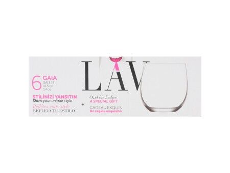 Zestaw kieliszków LAV Gaia 415 ml 6 Części (8 Sztuk)