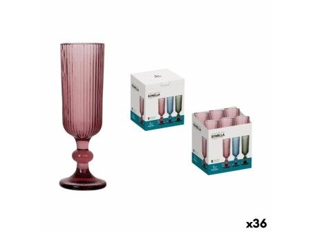 Kieliszek do szampana Santa Clara Sonella Fioletowy (36 Sztuk)