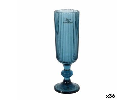 Kieliszek do szampana Santa Clara Sonella Niebieski (36 Sztuk)
